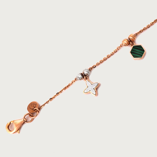 18kt gold cosmos bracelet. Fine celestial jewellery under ₹50,000. Elegant & gift-worthy.