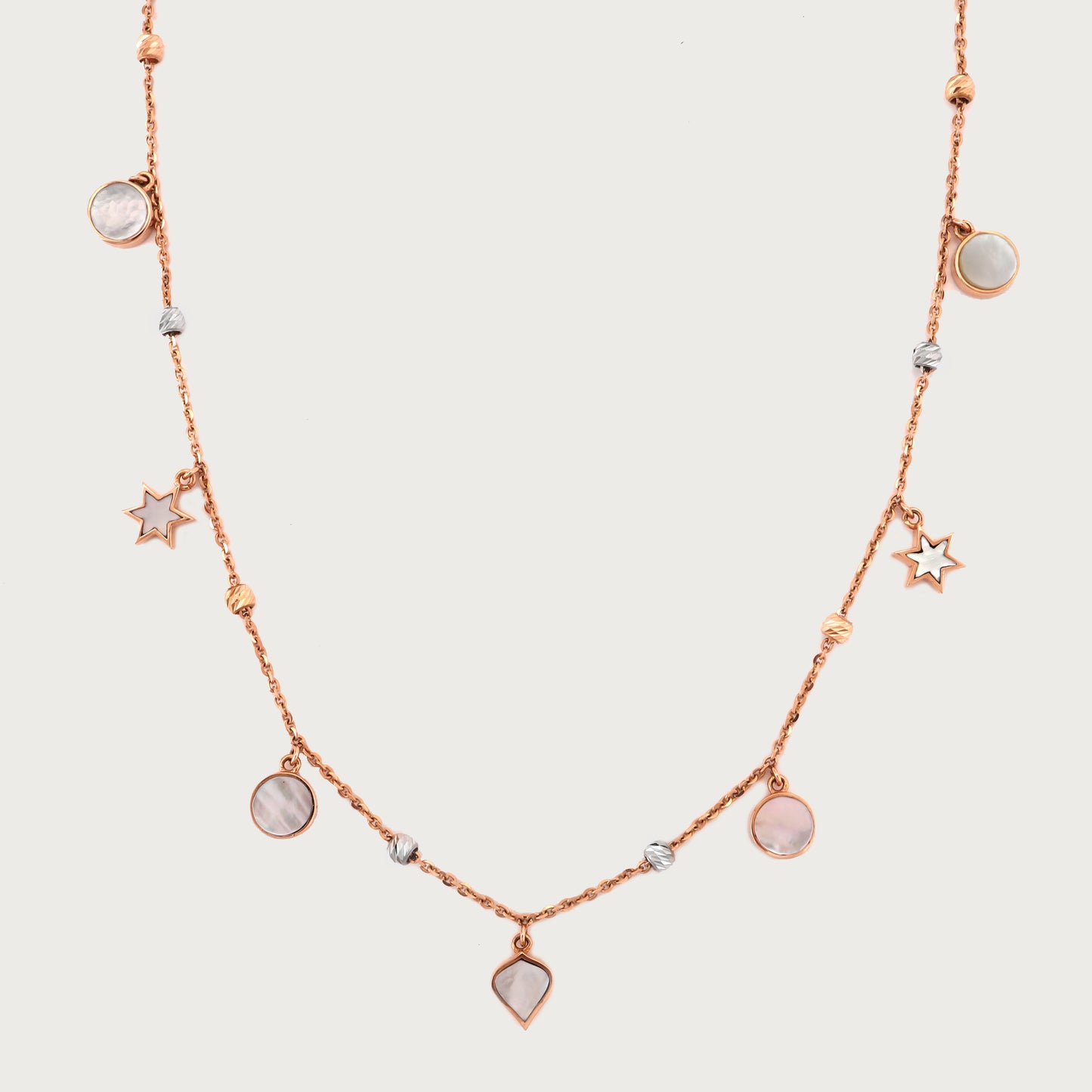 Delicate Star Necklace in 18kt gold, fine jewellery for daily wear & gifting under 80,000.