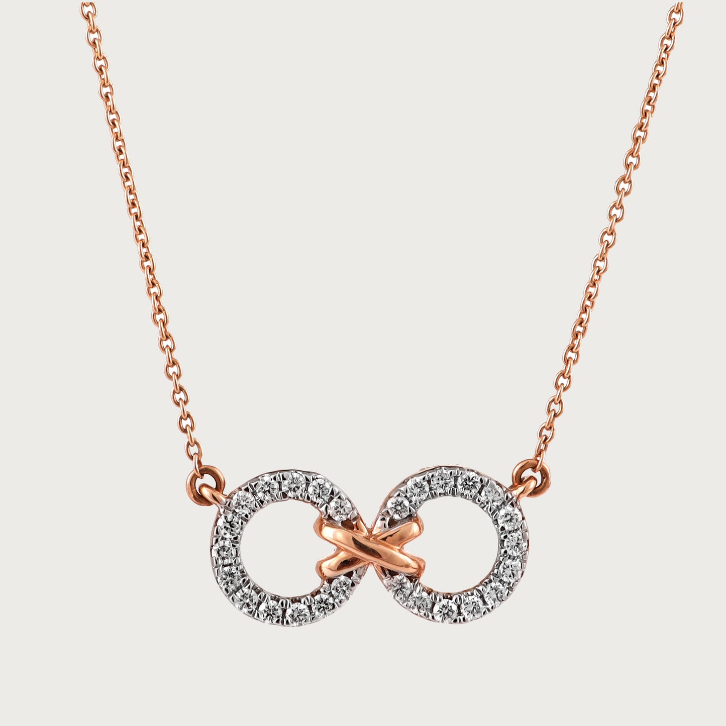 18kt gold Diamond Duo Necklace with VVS diamonds—stylish fine jewellery under ₹50,000 for women.