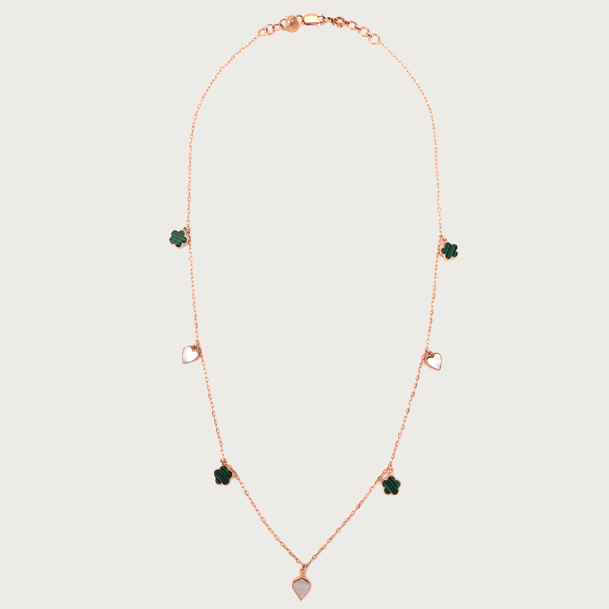 Heart & Clover Necklace in 18kt gold under 60,000—fine jewellery for love, luck & daily wear.