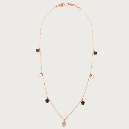 Heart & Clover Necklace in 18kt gold under 60,000—fine jewellery for love, luck & daily wear.