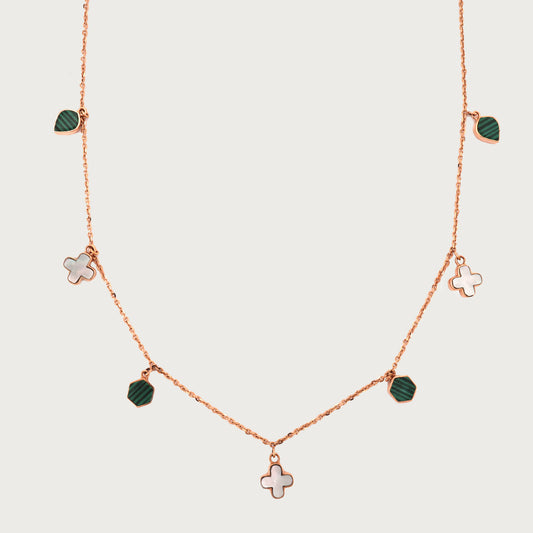 Lucky Charm Necklace in 18kt hallmarked gold under Rs. 80,000—fine jewellery for gifting & daily elegance.