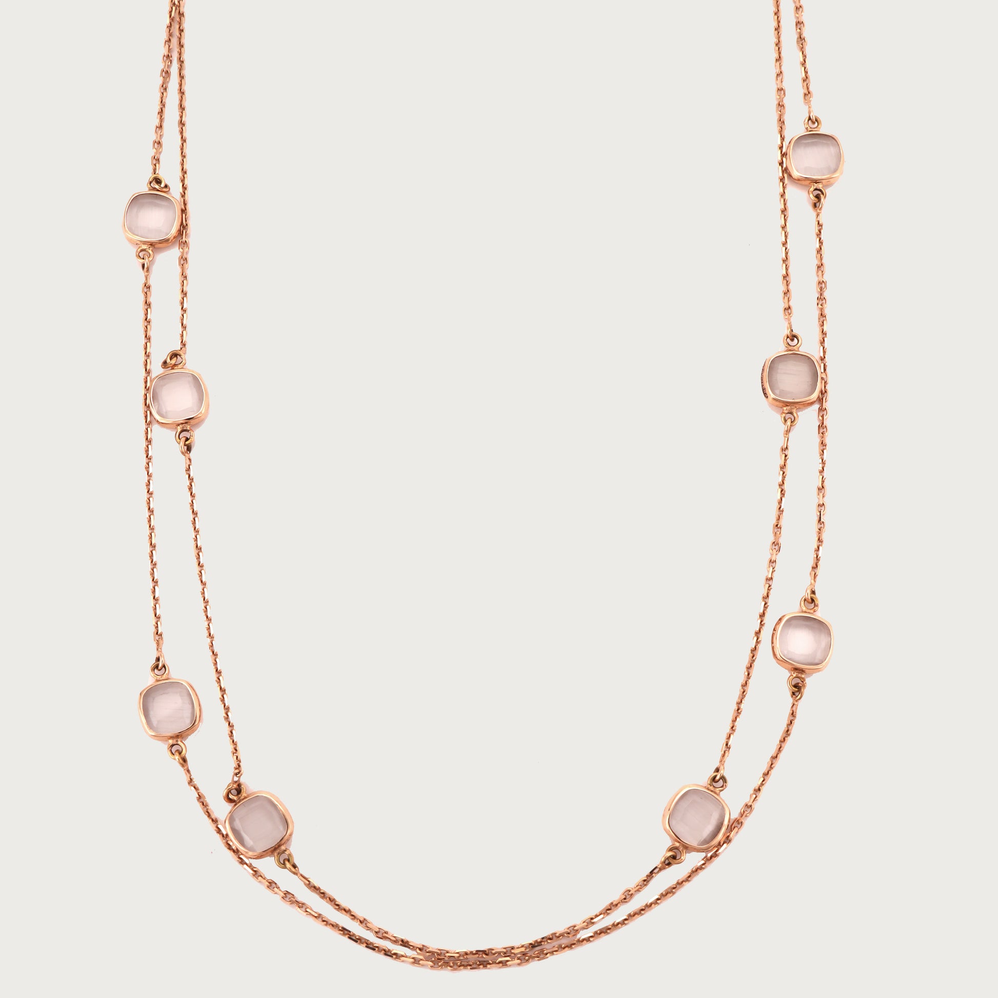RoséLace Gold Necklace in 18kt gold under Rs. 1,00,000—luxury fine jewellery for graceful styling.
