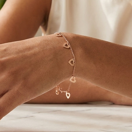 Cut-Out Heart Bracelet