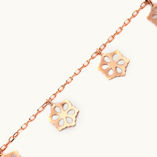Star Charm Bracelet in 18kt gold under Rs. 30,000—delicate fine jewellery for daily wear.