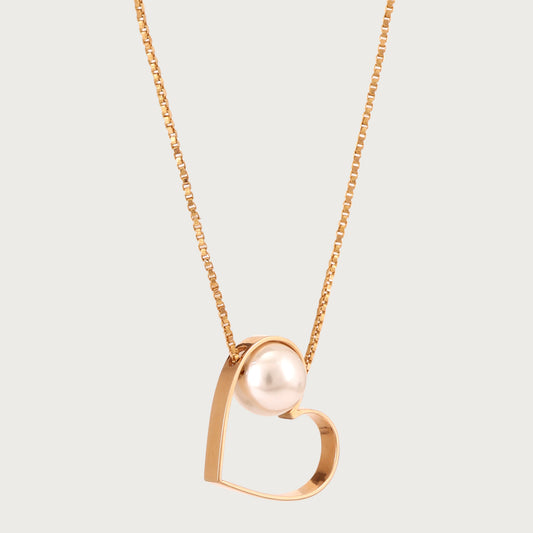 18kt gold Love Loop Necklace—affordable luxury fine jewellery for women.