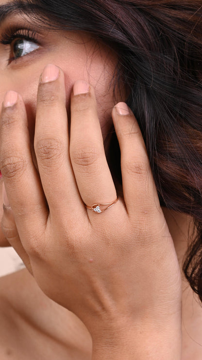 Dewdrop Diamond Ring