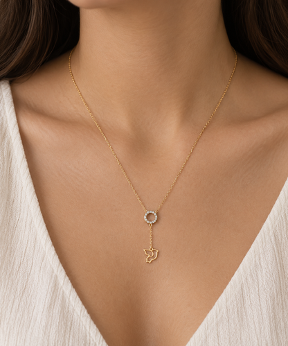 Bird Diamond Necklace