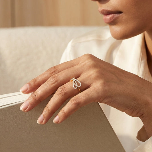 Bow Diamond Ring