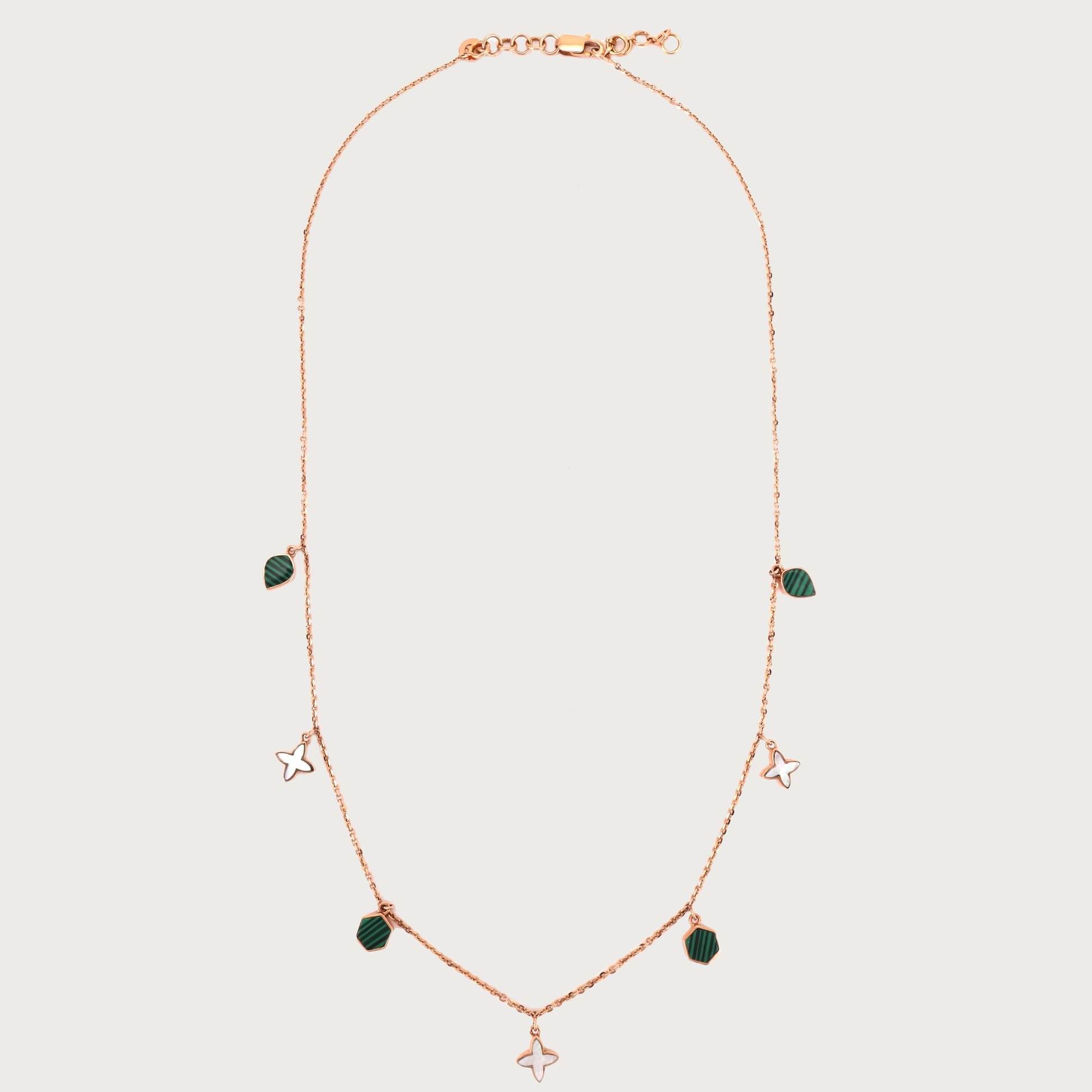 Celestial Charm Necklace in 18kt gold—luxury fine jewellery with cosmic flair under 80,000.
