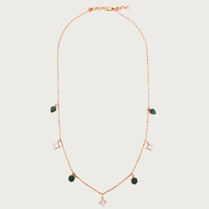 Celestial Charm Necklace in 18kt gold—luxury fine jewellery with cosmic flair under 80,000.