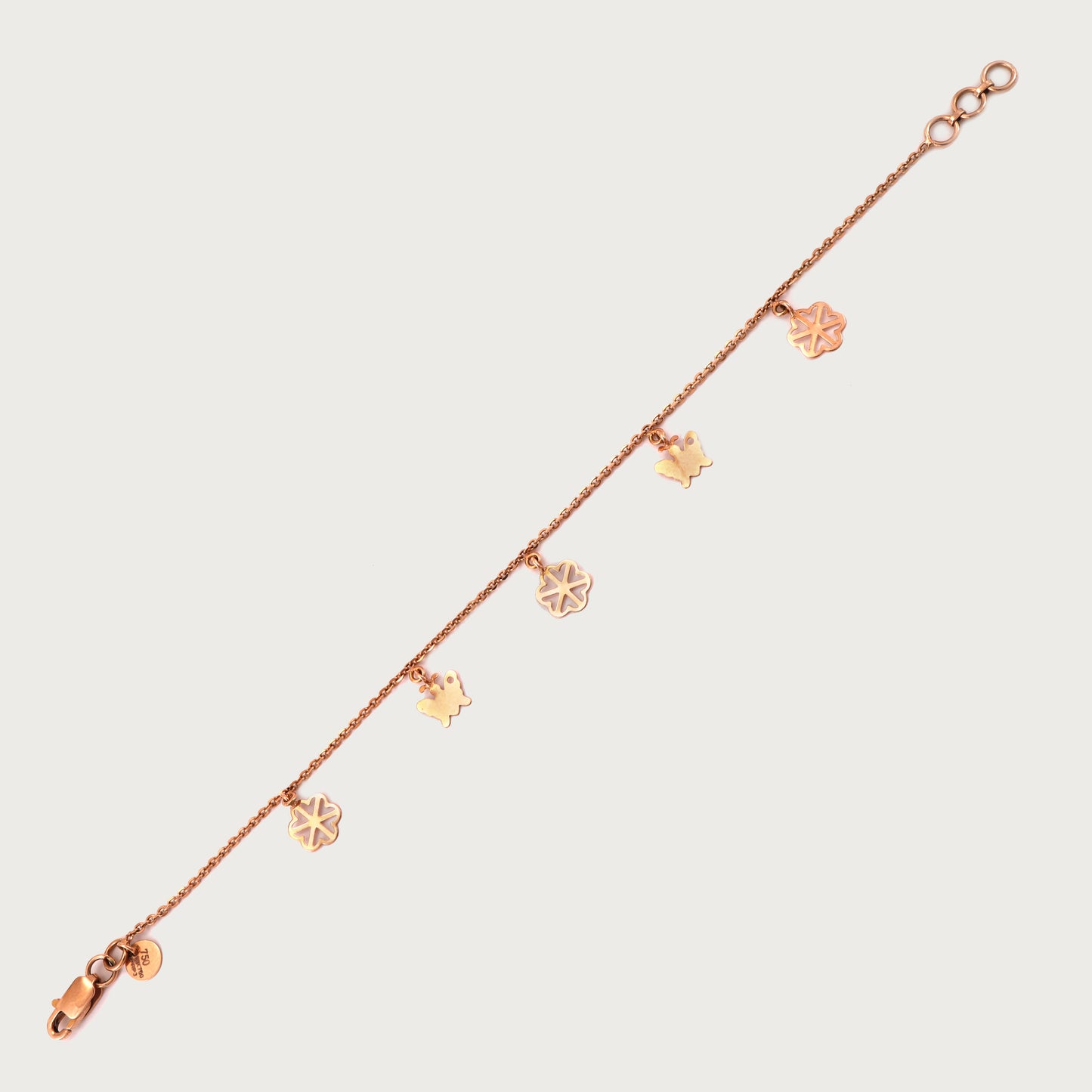 18kt gold geometric bracelet. Fine jewellery under ₹30,000. Chic, modern, gift-worthy.