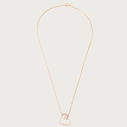 18kt gold Love Loop Necklace —affordable luxury fine jewellery for women.