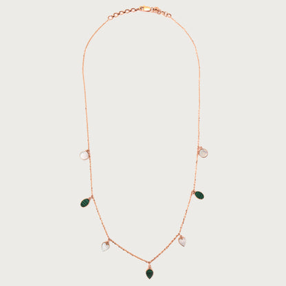Mother of Pearl Necklace in 18kt gold with under Rs. 80,000—delicate fine jewellery for daily wear.