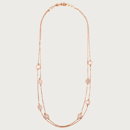 RoséLace Gold Necklace in 18kt gold under Rs. 1,00,000—luxury fine jewellery for graceful styling.