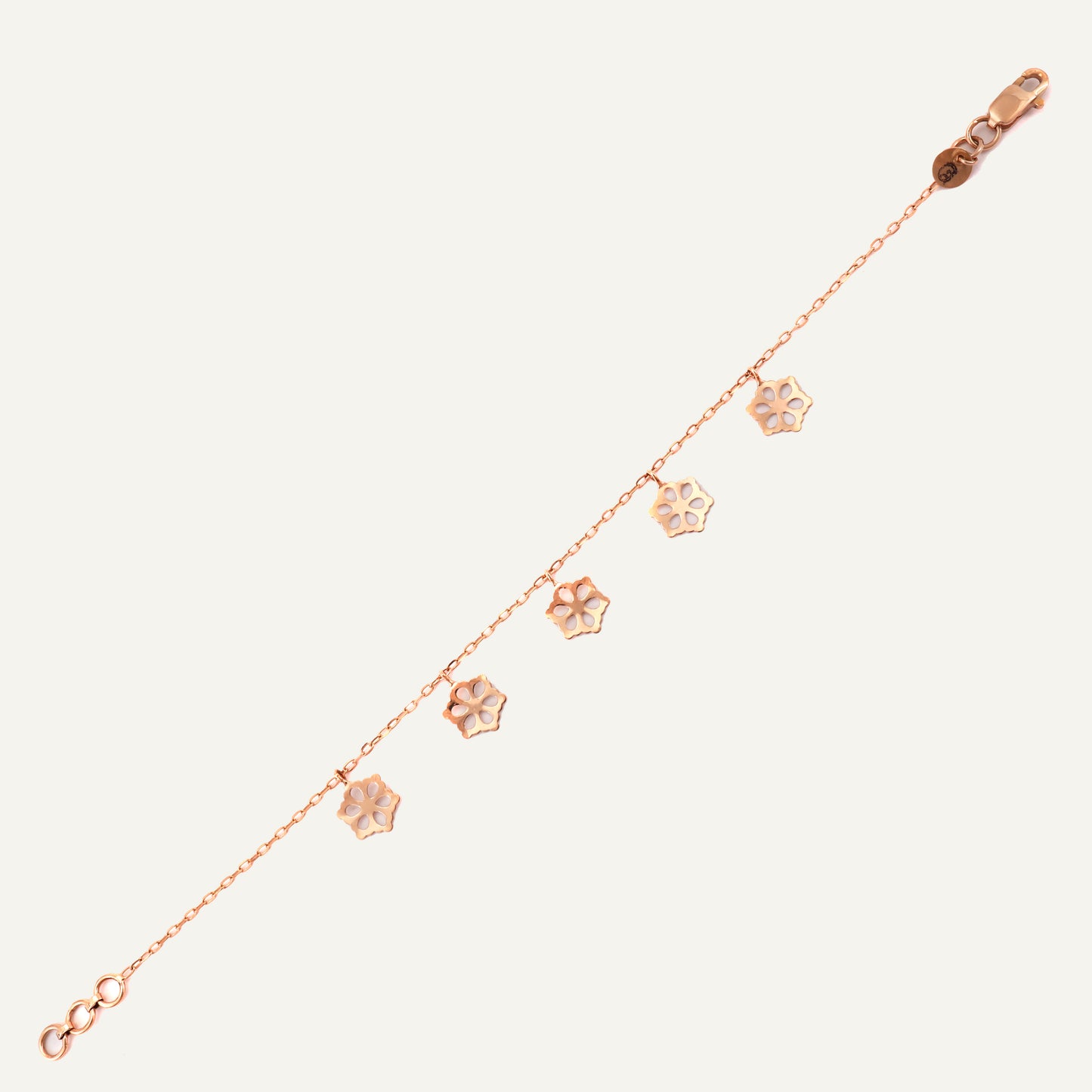 Star Charm Bracelet in 18kt gold under Rs. 30,000—delicate fine jewellery for daily wear.