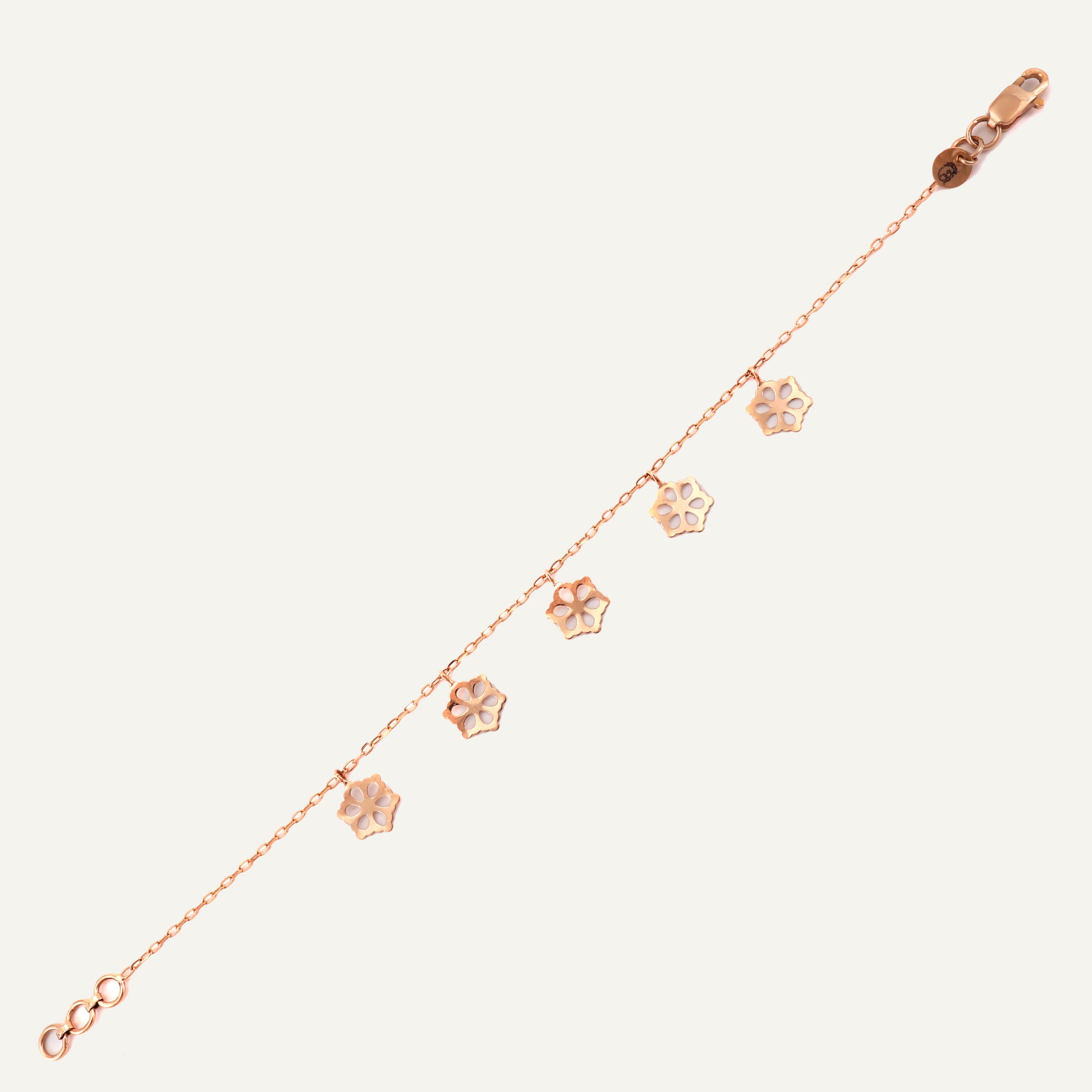 Star Charm Bracelet in 18kt gold under Rs. 30,000—delicate fine jewellery for daily wear.