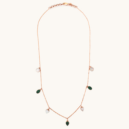 Mother of Pearl Necklace in 18kt gold with under Rs. 80,000—delicate fine jewellery for daily wear.