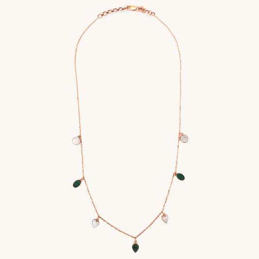 Mother of Pearl Necklace in 18kt gold with under Rs. 80,000—delicate fine jewellery for daily wear.