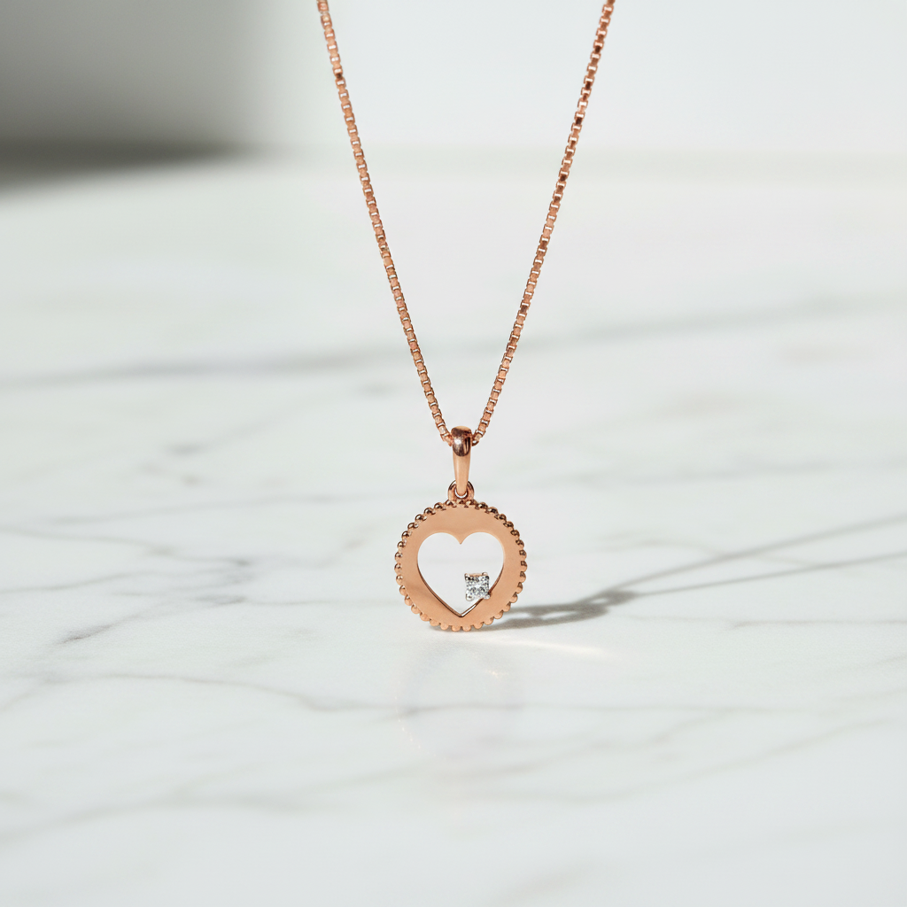 Geometric Diamond Pendant
