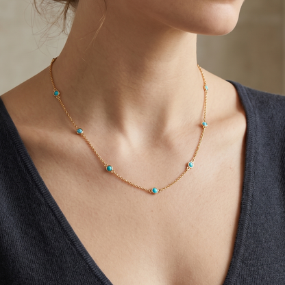 Aqua Dots Necklace