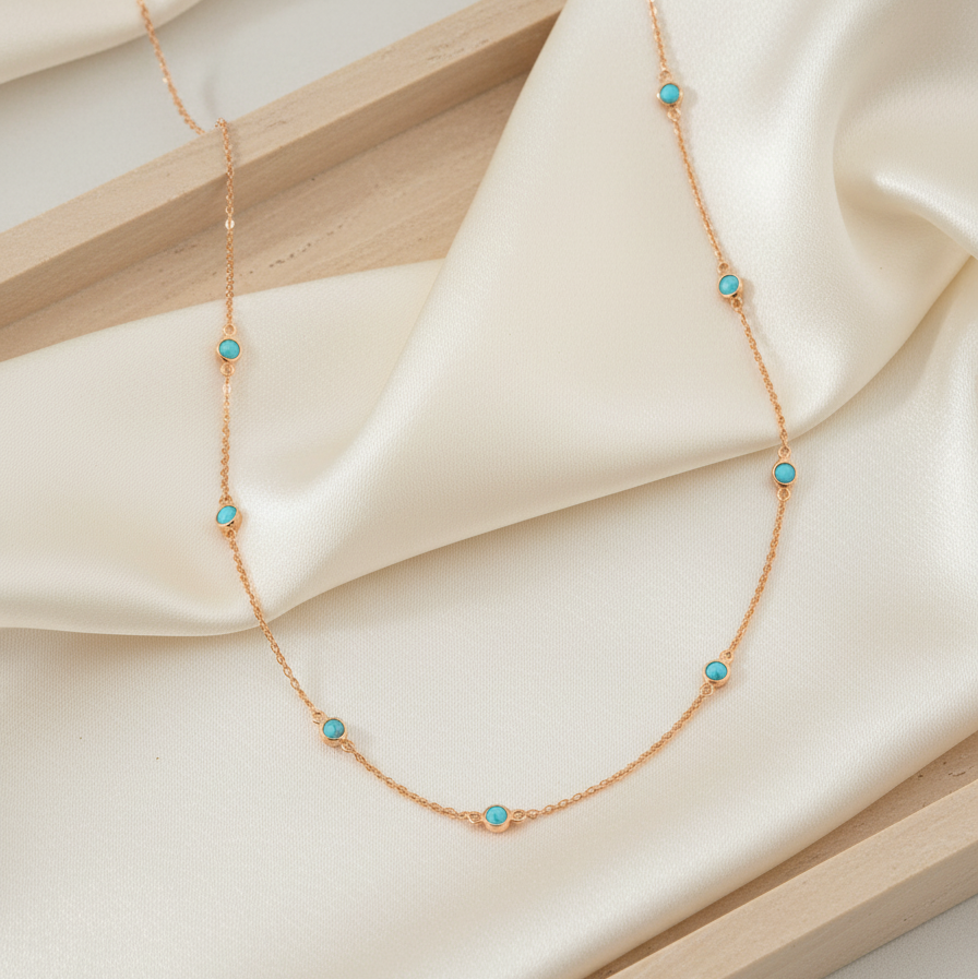 Aqua Dots Necklace