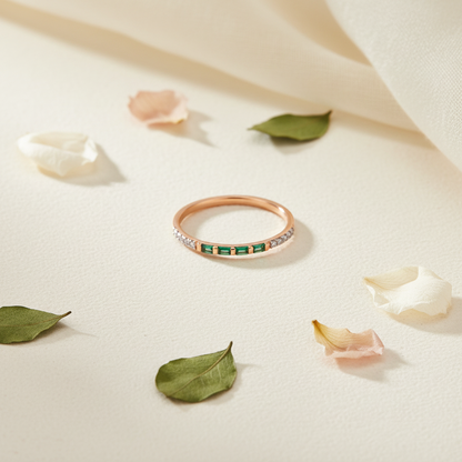 Baguette Emerald Ring