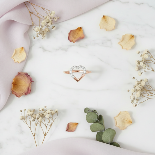 Big Heart Diamond Ring