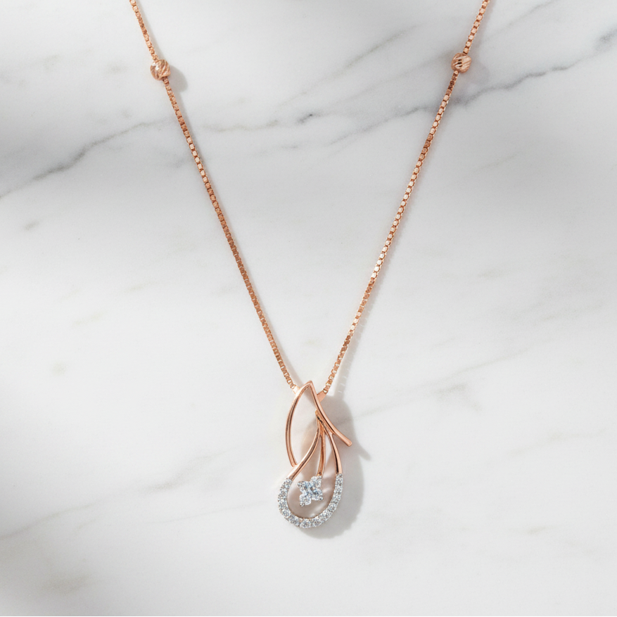 Blush Diamond Necklace