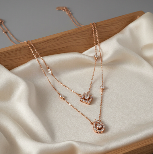 Diamond Double Necklace