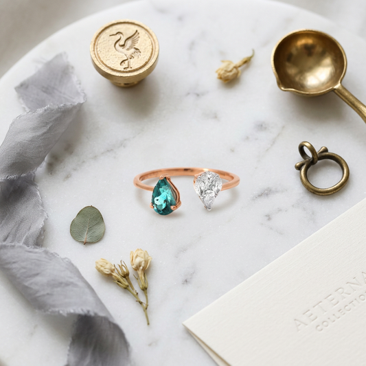 Diamond Tourmaline Ring