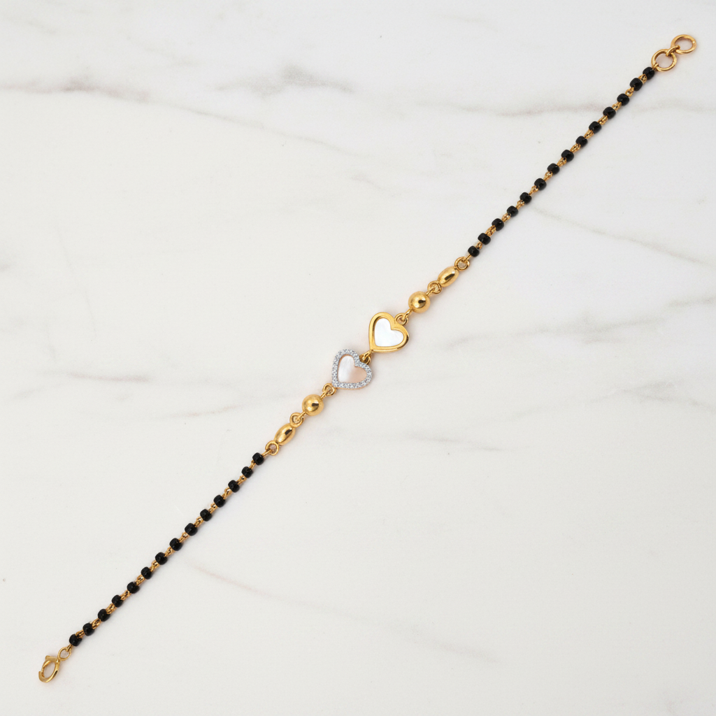 Double Diamond Mangalsutra Bracelet