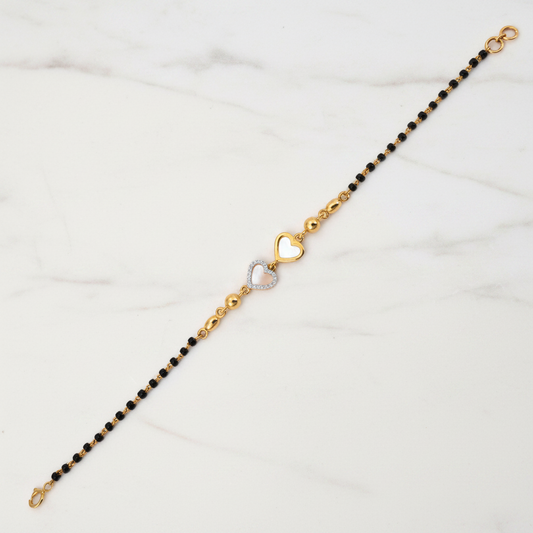 Double Diamond Mangalsutra Bracelet