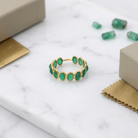 Emerald Gold Band