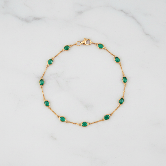 Emerald Gold Bracelet