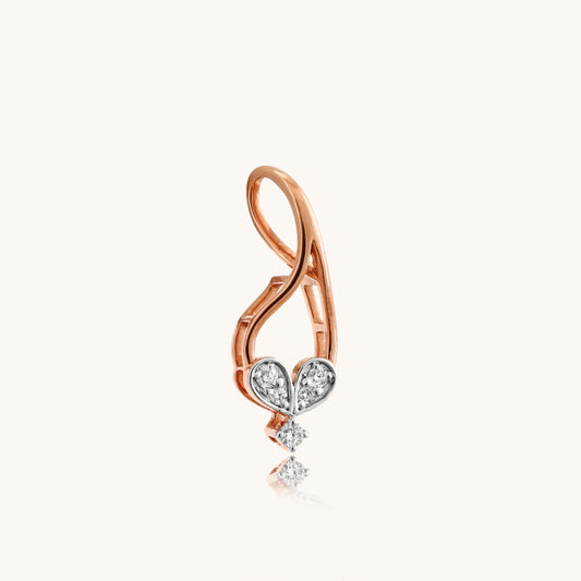 18k Entwin Diamond Pendant, priced under Rs. 30,000, versatile for day to night wear, a stylish addition to any ensemble, and a perfect gift option for her, adding a touch of sophistication and elegance.