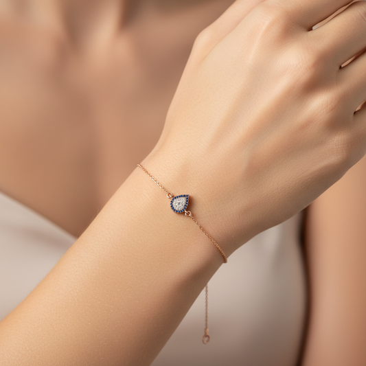Evil Eye Drop Bracelet
