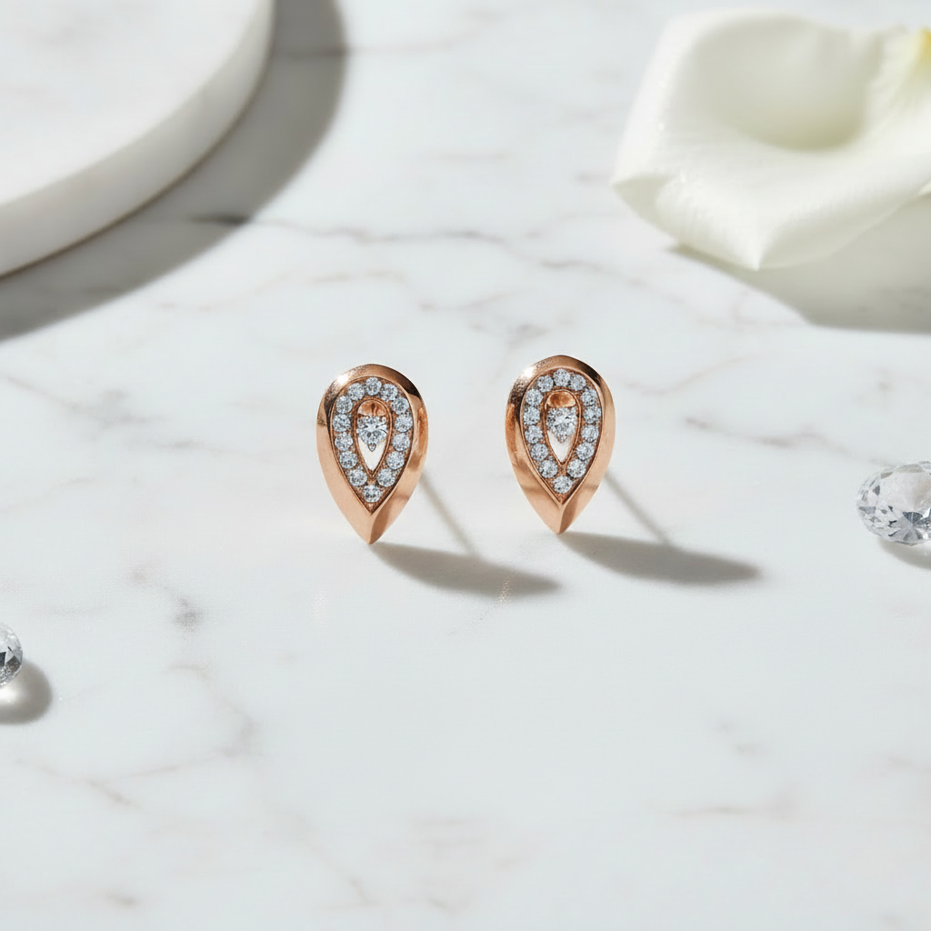 Fancy Drop Diamond Earrings