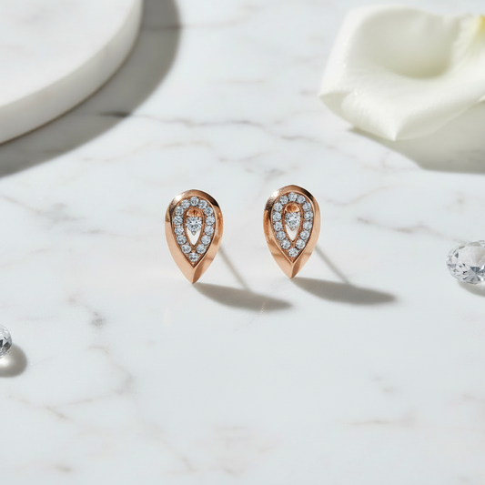 Fancy Drop Diamond Earrings