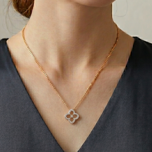 Floral Diamond Pendant