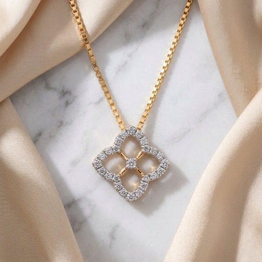Floral Diamond Pendant