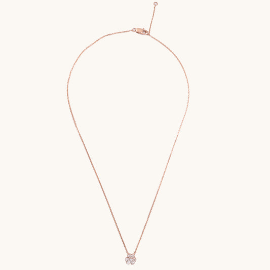 Frost Diamond Necklace in 18kt BIS hallmarked gold with IGI-certified VVS diamonds from Caratly Luxury Jewels under Rs. 70,000.