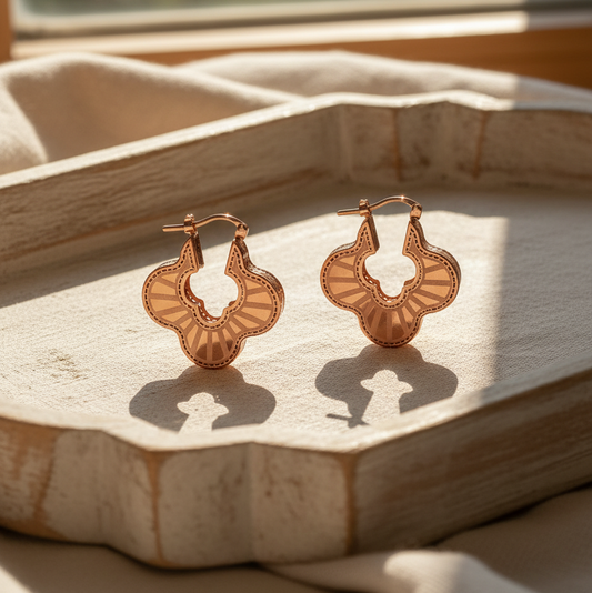 Gold Clover Earrings