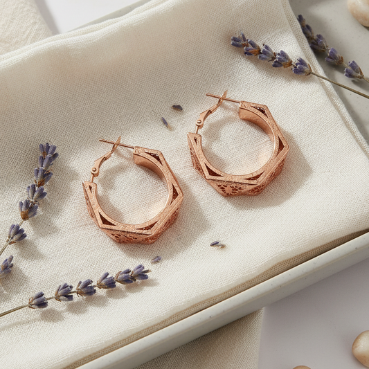 Gold Contemporary Earrings