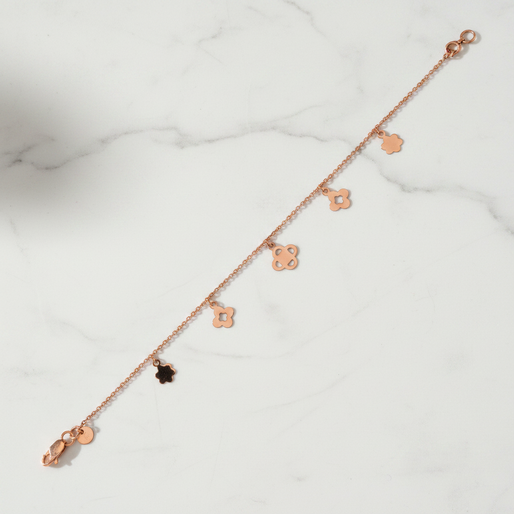 Floral Charm Bracelet