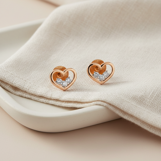 Gold Love Earrings