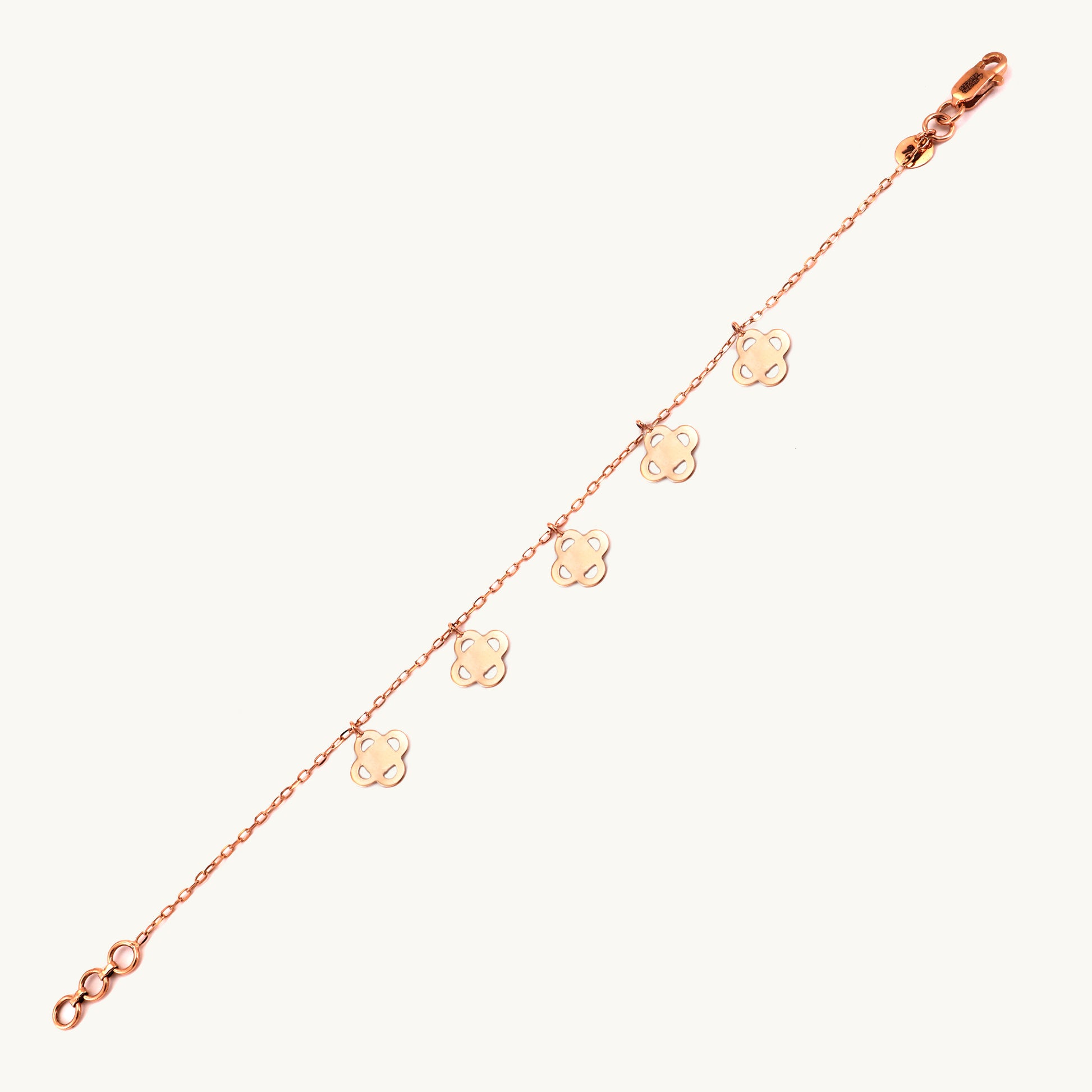 18kt gold petal bracelet. Luxury floral jewellery under ₹30,000. Chic and timeless gifts for her.