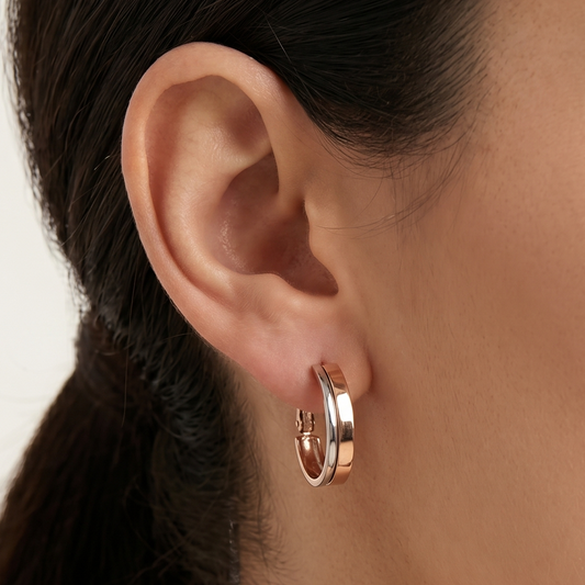 Gold Stripe Earrings