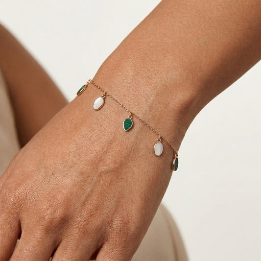 Teardrop Charm Bracelet