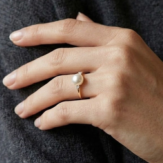 Halo Pearl Ring